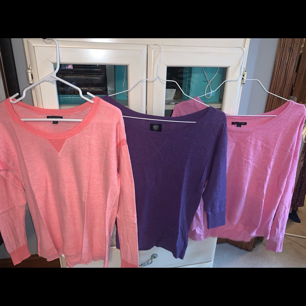 3 American Eagle Sweaters - Just like new! Lightly worn.